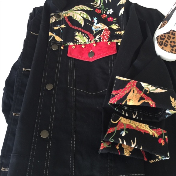 Vanity collection jkt+top black/Animal print small - Picture 8 of 8